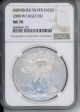2008 W $1 American Silver Eagle NGC MS70 Burnished
