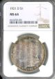 1921 D $1 NGC MS64