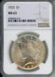 1923 $1 NGC MS63