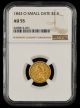 1843 O Small Date $2.5 Gold NGC AU55 
