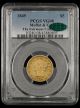 1849 Moffat & Co $5 Gold PCGS VG08 CAC The Fairmont Collection