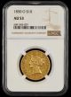 1850 O $10 Gold NGC AU53