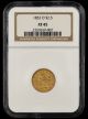 1852 O $2.5 Gold NGC XF45