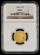 1854 O $3 GOLD NGC AU53