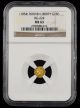 (1854) California Gold 25 Cent NGC MS63 BG-224