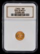 1855 Type 2 $1 Gold NGC MS61 Toned