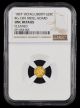 1857 California Gold Octagonal Liberty 25 Cent BG-1301 Kroll Hoard NGC UNC Details Cleaned