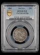 1861 Seated Liberty Quarter PCGS F15 Mint Error 1% Curved Clip