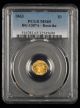 1863 California Gold $1 PCGS MS65 BG-1307A Restrike