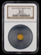 1870 California Gold 25 Cent NGC MS63 BG-763