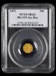 1871 California Gold 50C BG-925 Jay Roe PCGS MS62