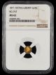 1871 California Gold 25 Cent NGC MS62 BG-767