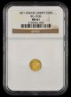1871 California Gold 50 Cent Round Liberty NGC MS61 BG-1030