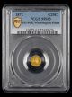 1872 California Gold 25 Cent PCGS MS63 BG 818 Washington Head