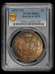 1878 7TF Rev of 79 PCGS MS61 Attractively Toned