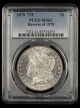 1878 7TF Rev of 78 $1 PCGS MS62