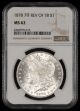 1878 7TF REV OF 78 $1 NGC MS62