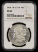 1878 7TF REV OF 78 $1 NGC MS62