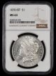 1878 8TF $1 NGC MS63