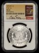 1878 8TF $1 NGC MS63 VAM-16 Bill Fivaz Signature Label