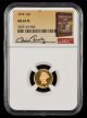 1878 Gold $1 MS65 PL Bill Fivaz Signature Label