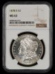 1878 S $1 NGC MS63