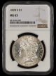 1878 S $1 NGC MS63
