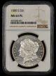 1880 S $1 NGC MS63 PL