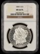 1880 S $1 NGC MS64 PL