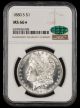 1880 S $1 NGC MS66★ CAC