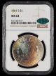 1881 S $1 NGC MS63 CAC Attractively Toned