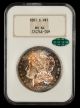 1881 S $1 NGC MS64 CAC Attractively Toned