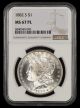 1882 S $1 NGC MS67PL
