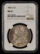 1883 S $1 NGC MS61