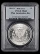 1884 CC $1 PCGS MS63 Mint Error Planchet Lamination Reverse