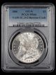 1886 $1 PCGS MS66 VAM 1C, 3+2 Reverse Clash Hot 50