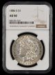 1886 S $1 NGC AU50