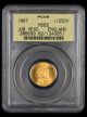 1887 England 1/2 Sovereign Jubilee Head PCGS MS62 OGH