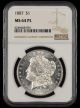 1887 $1 NGC MS64PL