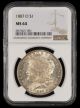 1887 O $1 NGC MS64