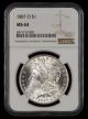 1887 O $1 NGC MS64