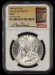 1888 $1 NGC MS67 VAM-16 DDR Wreath Hot 50 Bill Fivaz Signature Label
