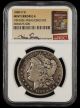 1888 O $1 NGC G4 Mint Error Obverse Misaligned Die Bill Fivaz Signature Label