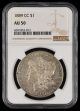 1889 CC $1 NGC AU50