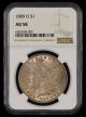 1889 O $1 NGC AU58
