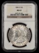1890 O $1 NGC MS63
