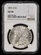 1891 O $1 NGC AU58