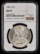 1891 S $1 NGC MS63
