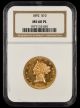 1892 $10 Gold NGC MS60 PL