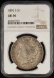 1892 S $1 NGC AU50